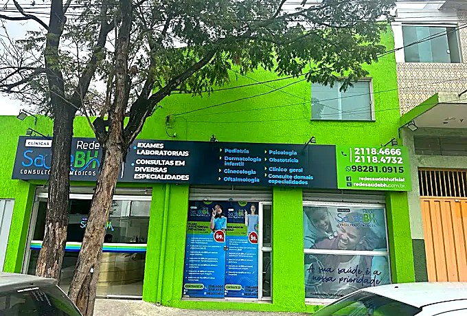 Fachada da Rede Saúde BH